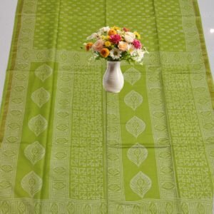 Premium Semi Tussar Silk Printed Saree with Blouse Piece – Elegant Ethnic Wear (5.5m Saree + 1m Blouse)