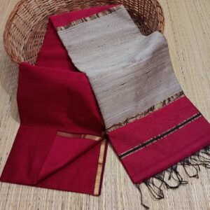 Premium Maheshwari Saree with Blouse Piece – Elegant Traditional Ethnic Wear (5.5m Saree + 1m Blouse)
