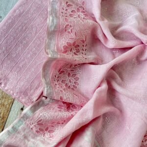 Premium Linen Salwar Suit Material with Designer Cutwork | Unstitched Ethnic Dress Material for Women
