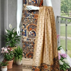 Premium Cotton Print Suit Material Unstitched 3 Piece Set | 2.5 Meter Top, Bottom & Dupatta | Women’s Ethnic Dress Material for Daily Wear, Office & Festive Occasion